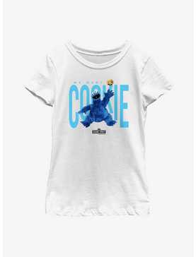 Sesame Street Air Cookie Monster Want Cookie Youth Girls T-Shirt, , hi-res