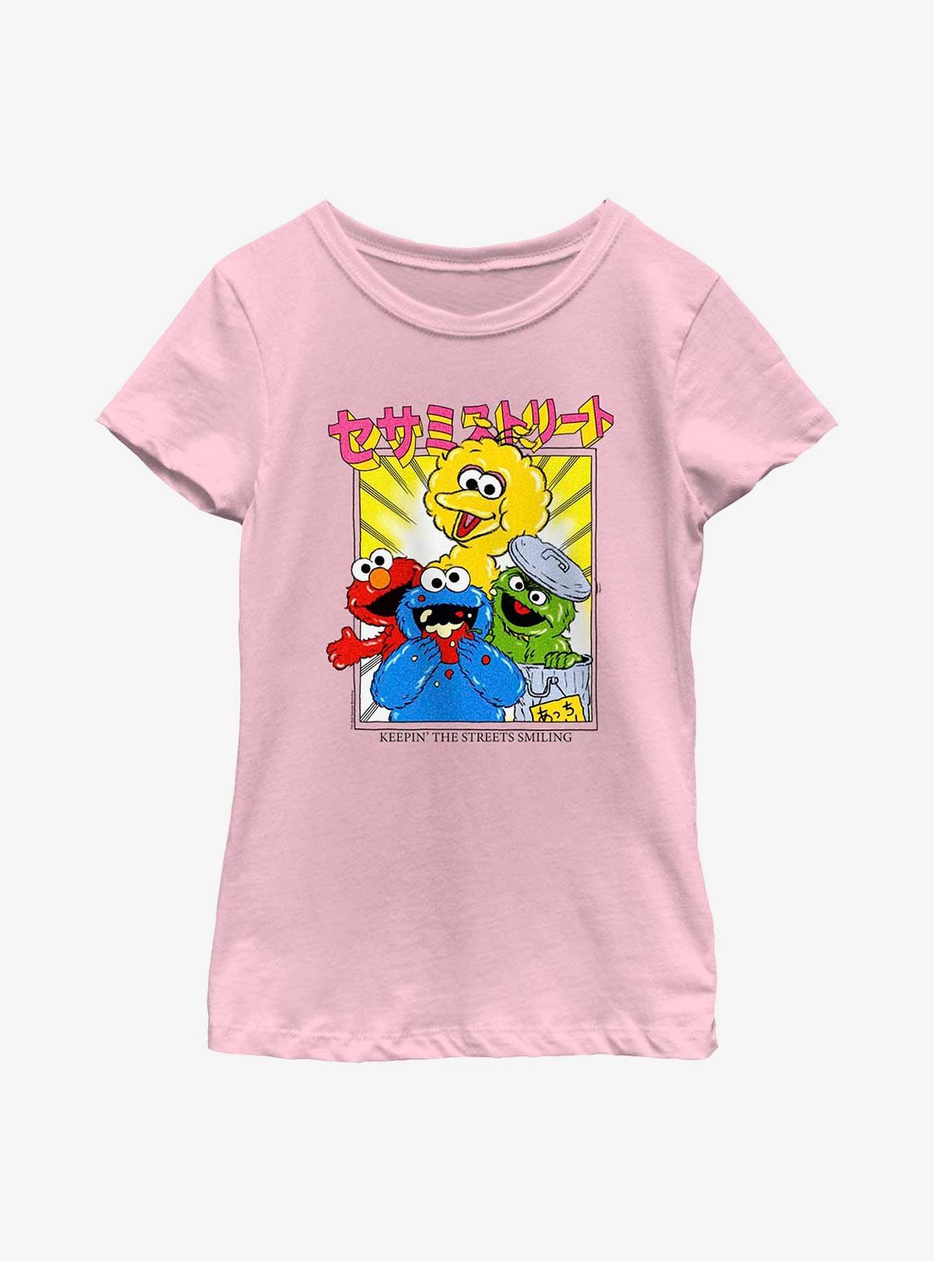 Sesame Street Anime Streets Youth Girls T-Shirt, , hi-res