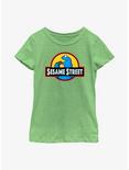 Sesame Street Cookie Monster Icon Youth Girls T-Shirt, GRN APPLE, hi-res