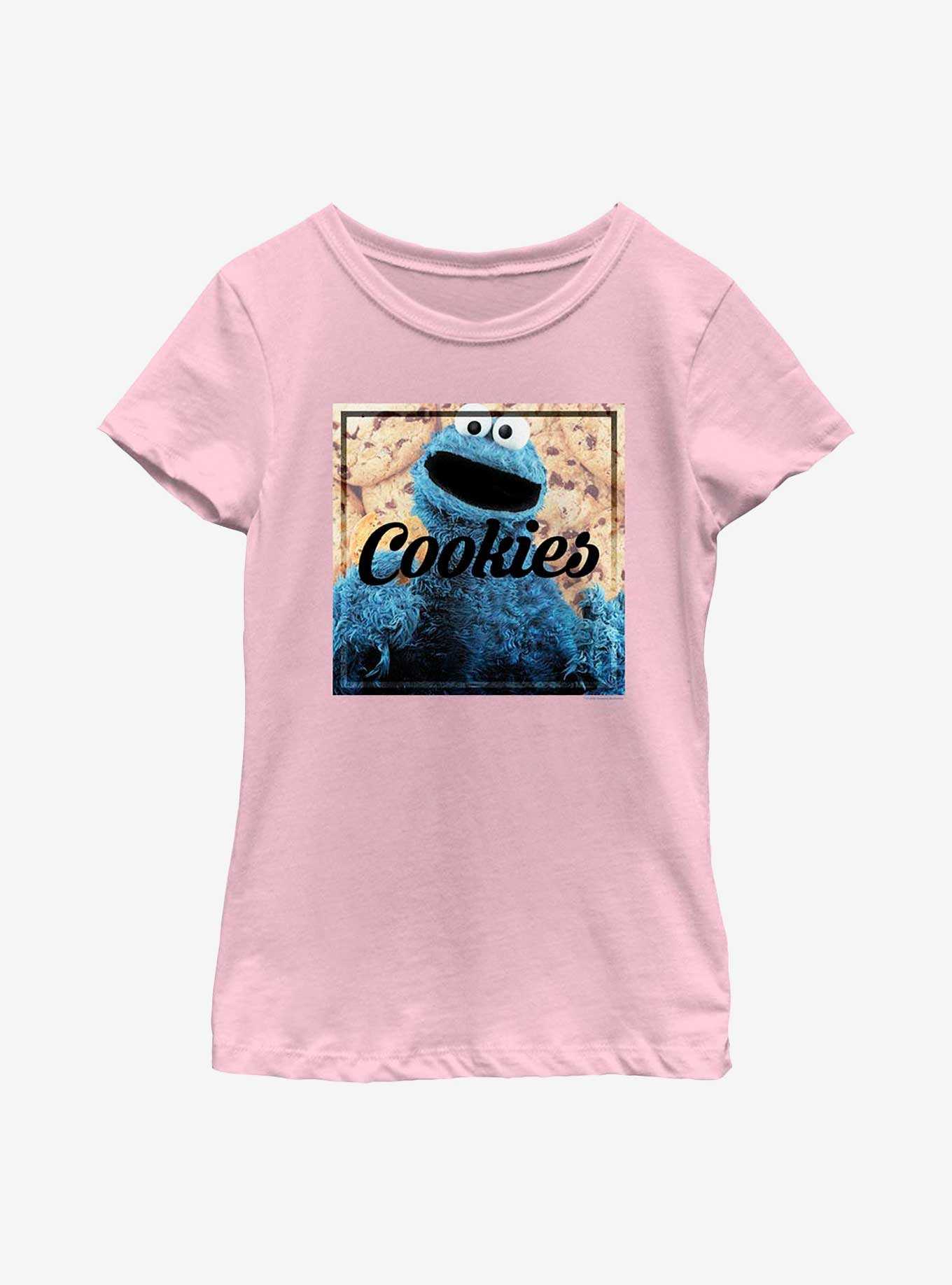 Sesame Street Cookies Cookie Monster Youth Girls T-Shirt, , hi-res