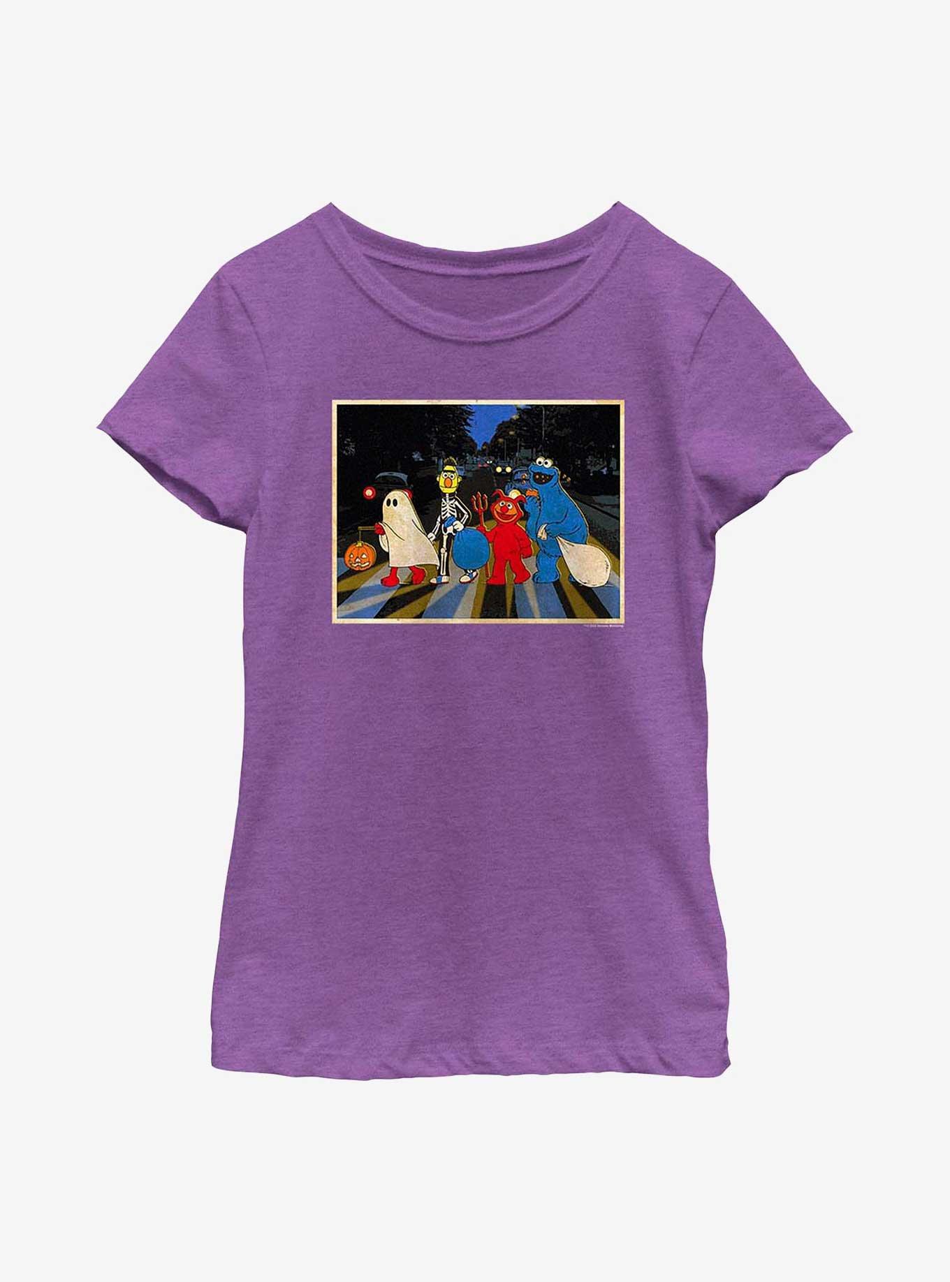 Sesame Street Crew Trick Or Treating Youth Girls T-Shirt, , hi-res