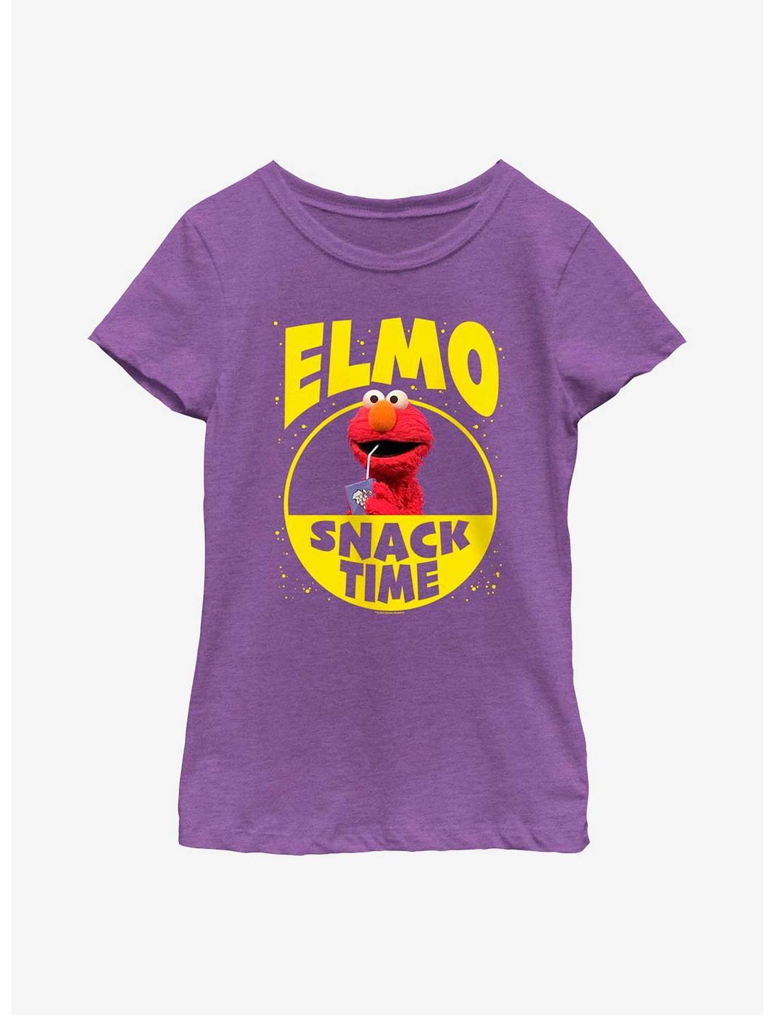 Sesame Street Elmo Snack Time Youth Girls T-Shirt, PURPLE BERRY, hi-res