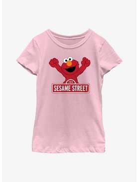 Sesame Street Elmo Varsity Sign Youth Girls T-Shirt, , hi-res