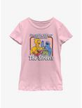 Sesame Street Everything I Know Youth Girls T-Shirt, PINK, hi-res