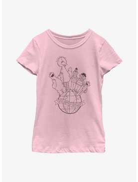 Sesame Street Globe Youth Girls T-Shirt, , hi-res