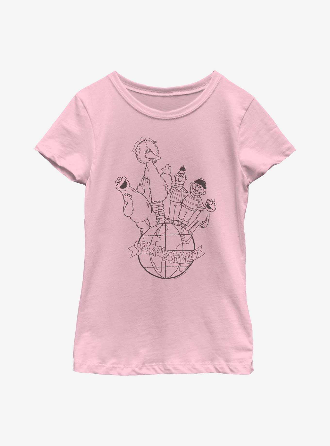 Sesame Street Globe Youth Girls T-Shirt, , hi-res