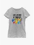 Sesame Street Kawaii Group Youth Girls T-Shirt, ATH HTR, hi-res