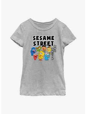 Sesame Street Kawaii Group Youth Girls T-Shirt, , hi-res