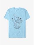 Sesame Street Globe T-Shirt, LT BLUE, hi-res