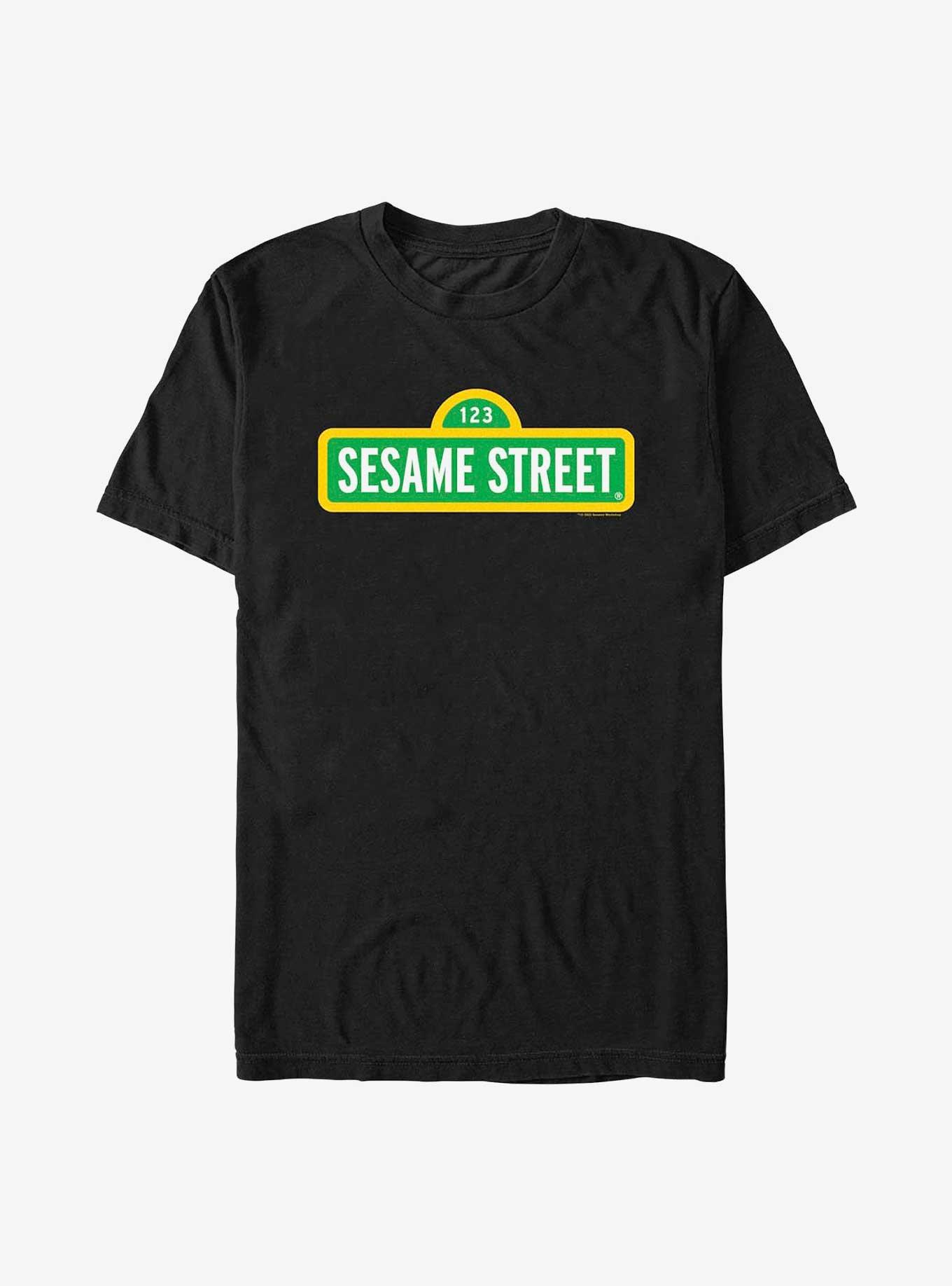 Sesame Street Sign T-Shirt, BLACK, hi-res