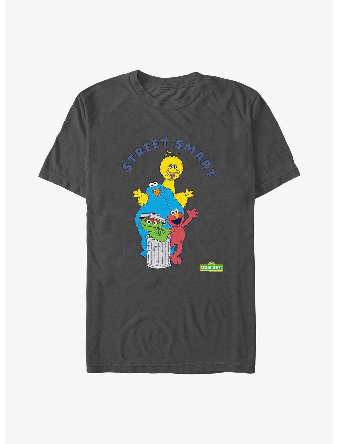 Sesame Street Street Smart Crew T-Shirt, CHARCOAL, hi-res