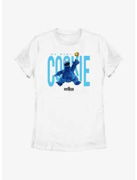 Sesame Street Air Cookie Monster Want Cookie Womens T-Shirt, , hi-res