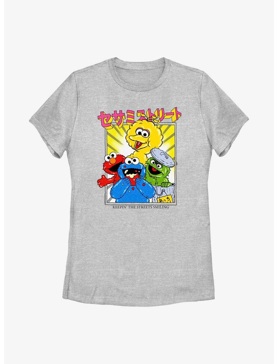 Sesame Street Anime Streets Womens T-Shirt, ATH HTR, hi-res