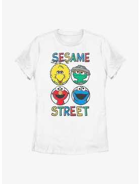 Sesame Street Circle Grid Womens T-Shirt, , hi-res