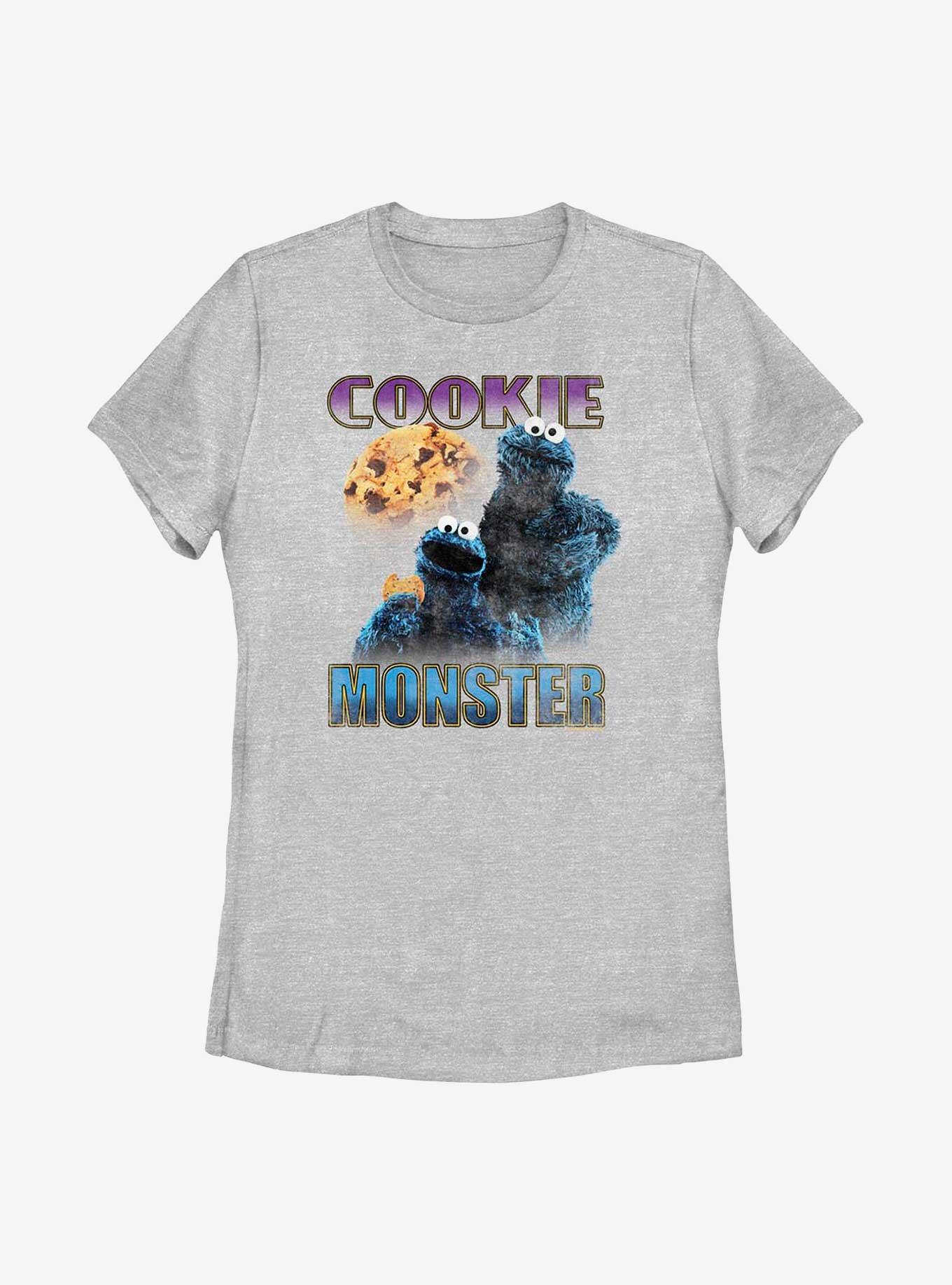 Sesame Street Cookie Monster Highlight Womens T-Shirt, ATH HTR, hi-res
