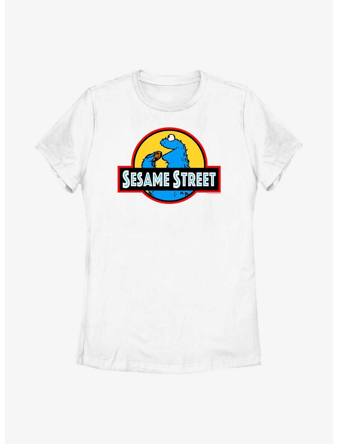 Sesame Street Cookie Monster Icon Womens T-Shirt, WHITE, hi-res