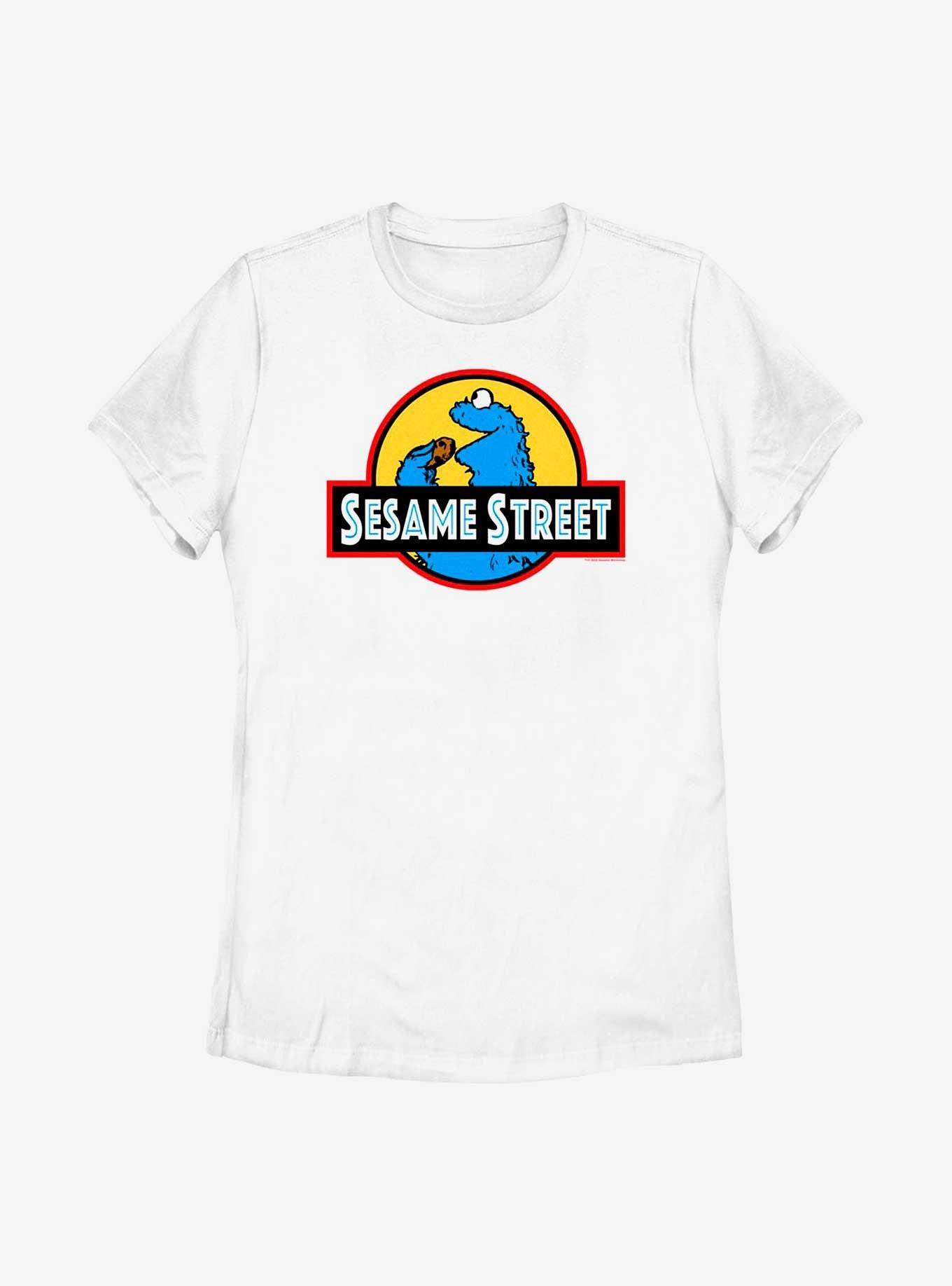Sesame Street Cookie Monster Icon Womens T-Shirt, WHITE, hi-res