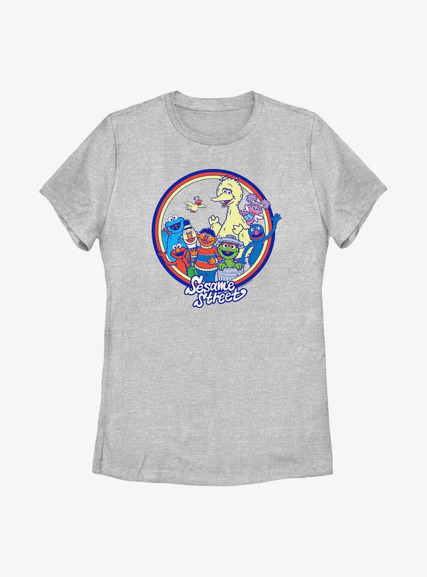 Sesame Street Group Pose Womens T-Shirt, ATH HTR, hi-res