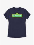 Sesame Street Sign Womens T-Shirt, NAVY, hi-res