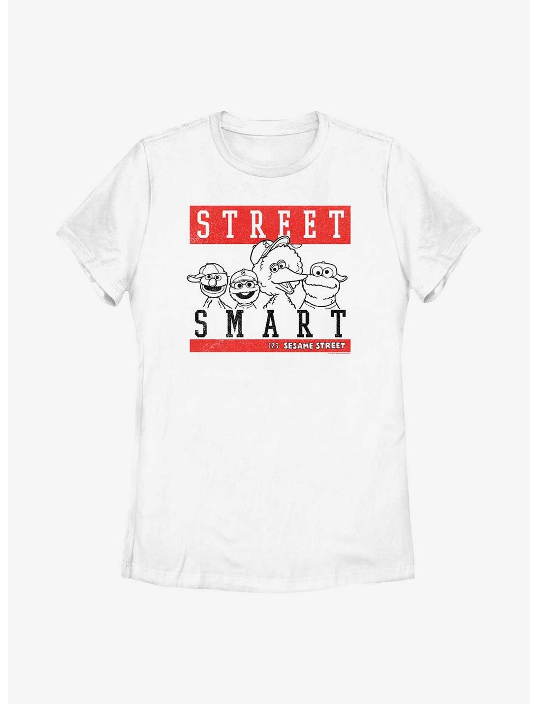 Sesame Street Street Smart Womens T-Shirt, WHITE, hi-res