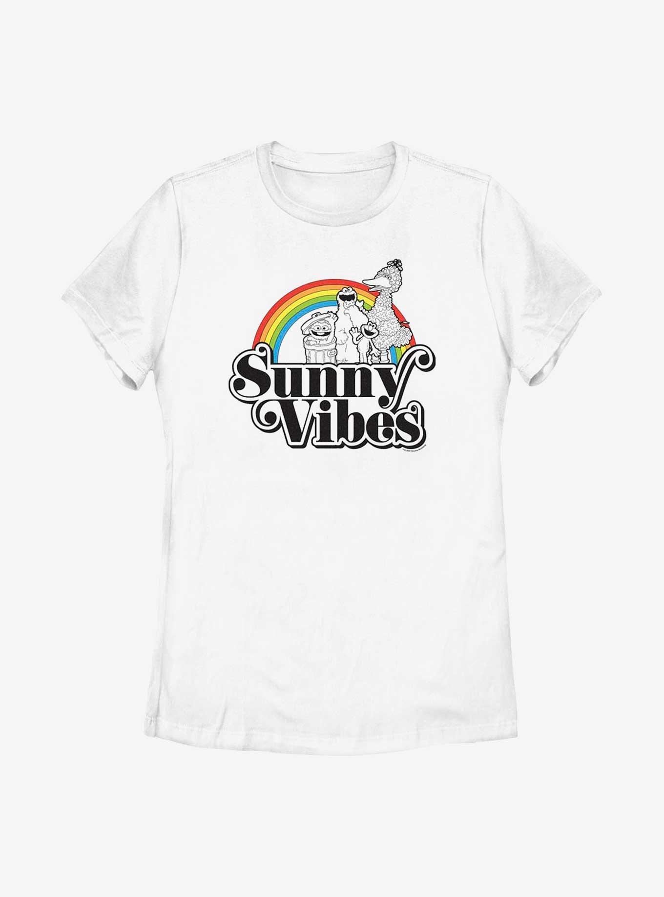 Sesame Street Sunny Vibes Womens T-Shirt, WHITE, hi-res