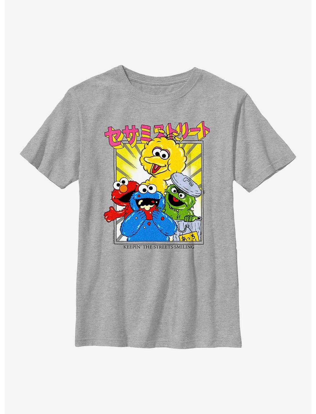 Sesame Street Anime Streets Youth T-Shirt, ATH HTR, hi-res
