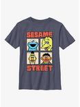 Sesame Street Bunch Youth T-Shirt, NAVY HTR, hi-res