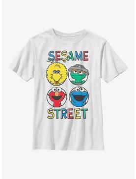Sesame Street Circle Grid Youth T-Shirt, , hi-res