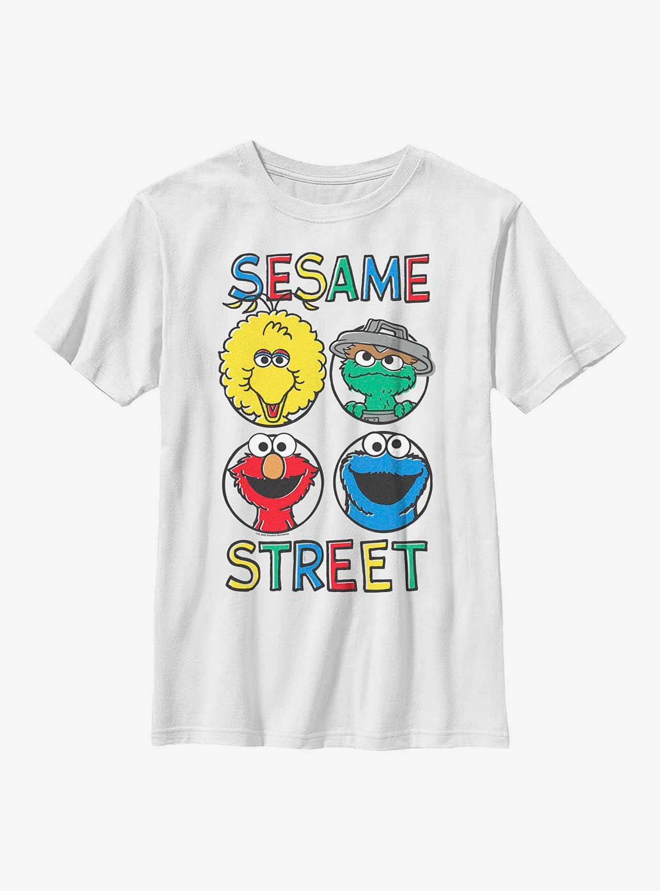 Sesame Street Circle Grid Youth T-Shirt, , hi-res