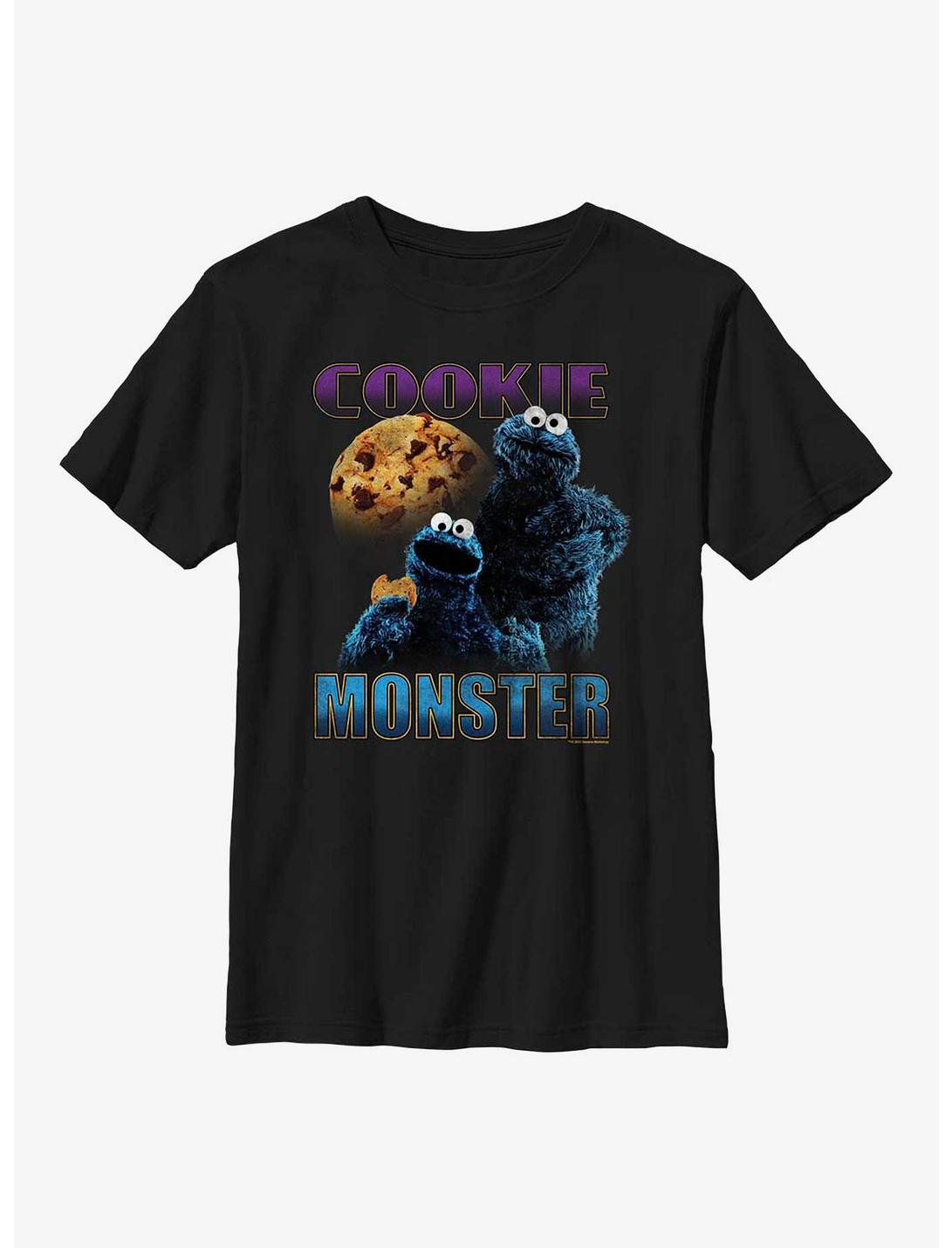 Sesame Street Cookie Monster Highlight Youth T-Shirt, BLACK, hi-res