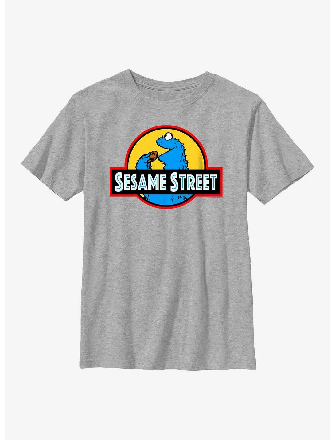 Sesame Street Cookie Monster Icon Youth T-Shirt, ATH HTR, hi-res