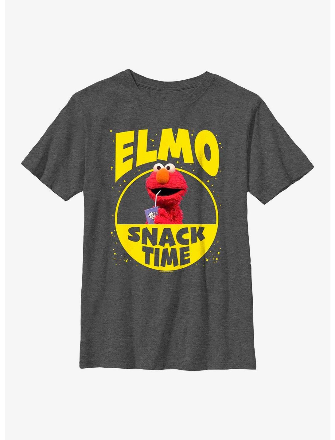 Sesame Street Elmo Snack Time Youth T-Shirt, CHAR HTR, hi-res