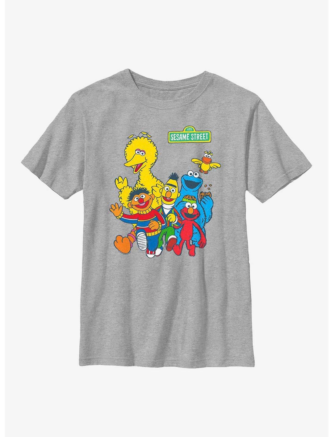 Sesame Street Group Walk Youth T-Shirt, ATH HTR, hi-res