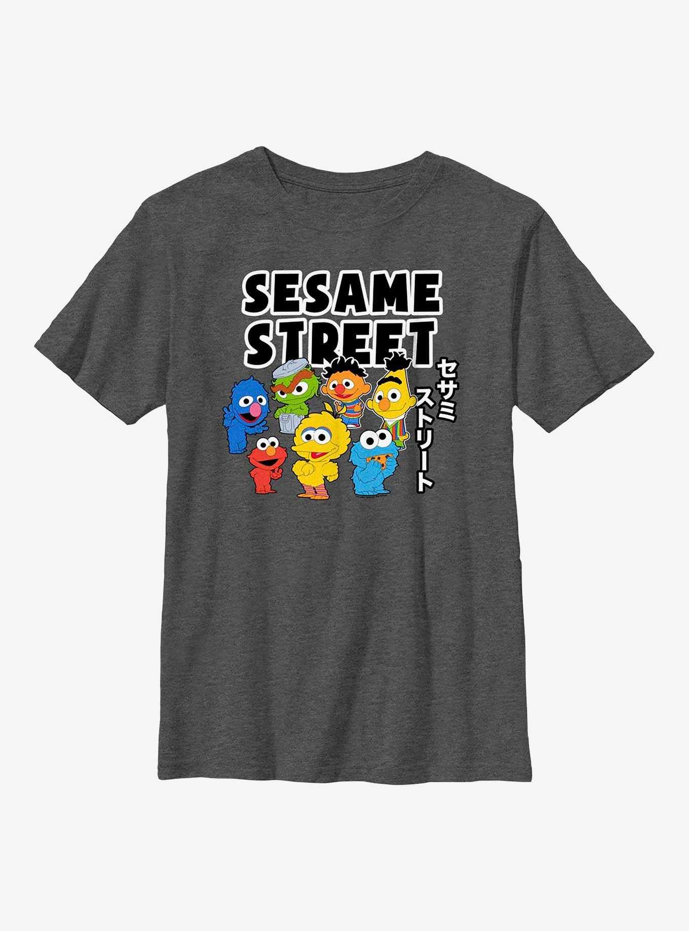 Sesame Street Kawaii Group Youth T-Shirt, , hi-res