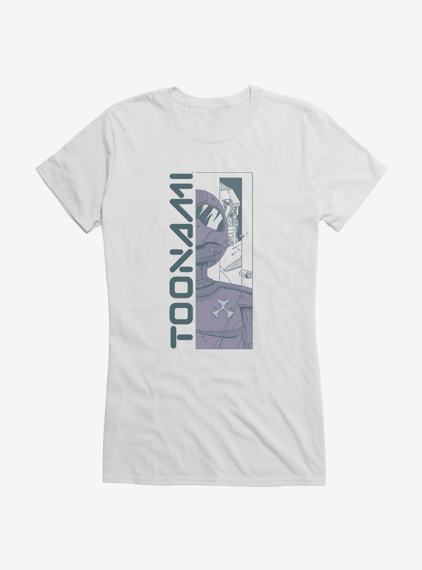 Toonami Split Logo Robot Tom Girls T-Shirt