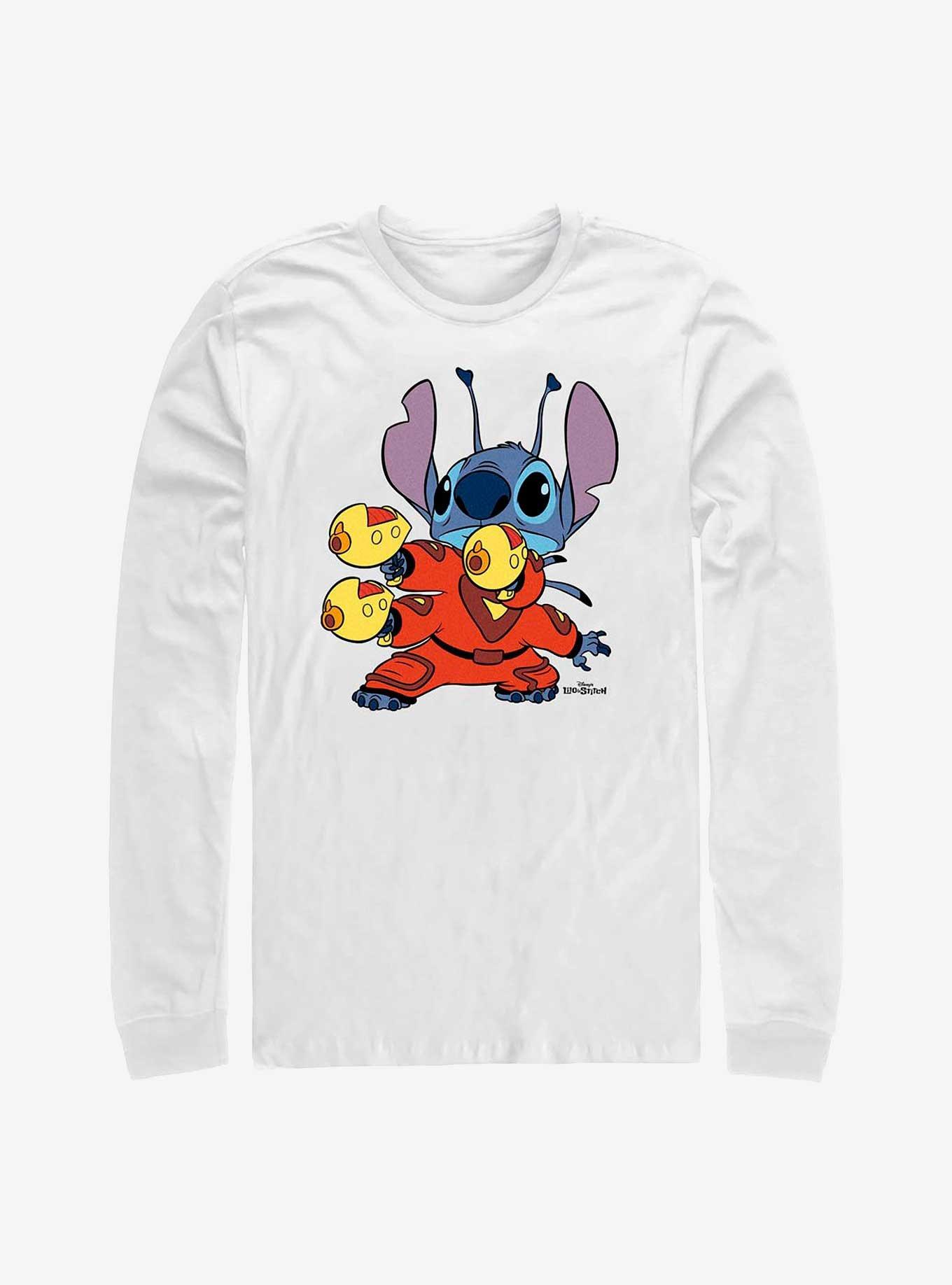 Disney Lilo & Stitch Space Suit Long-Sleeve T-Shirt, WHITE, hi-res