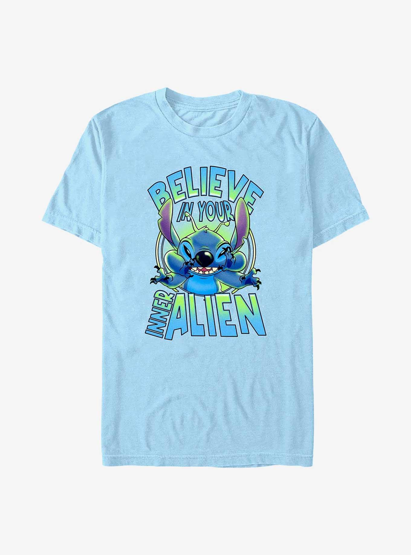 Disney Lilo & Stitch Believe In Your Inner Alien T-Shirt, , hi-res