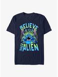 Disney Lilo & Stitch Believe In Your Inner Alien T-Shirt, NAVY, hi-res
