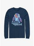 Disney Lilo & Stitch Stay Weird Long-Sleeve T-Shirt, NAVY, hi-res