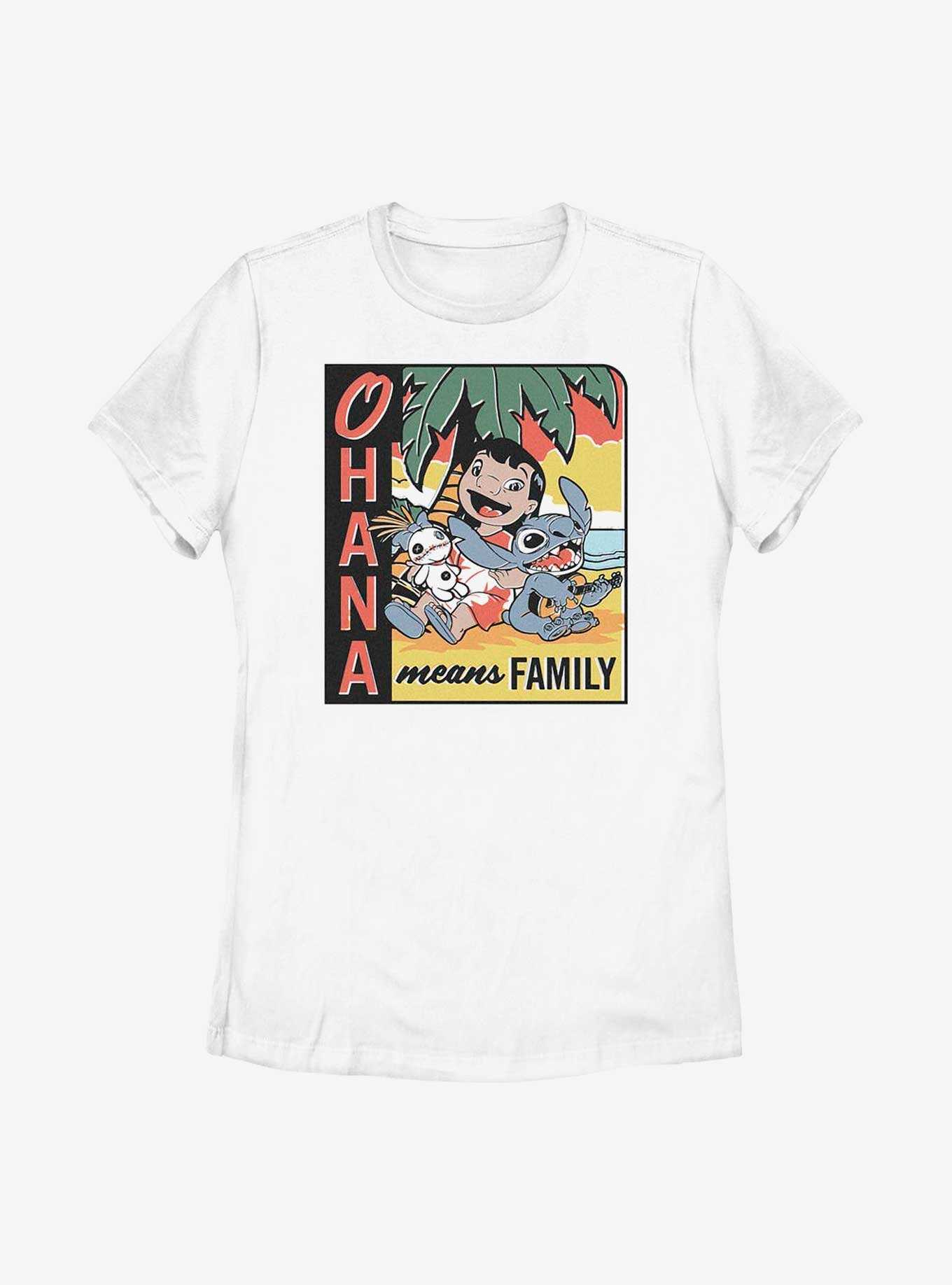 Disney Lilo & Stitch Ohana Means Family Womens T-Shirt, , hi-res