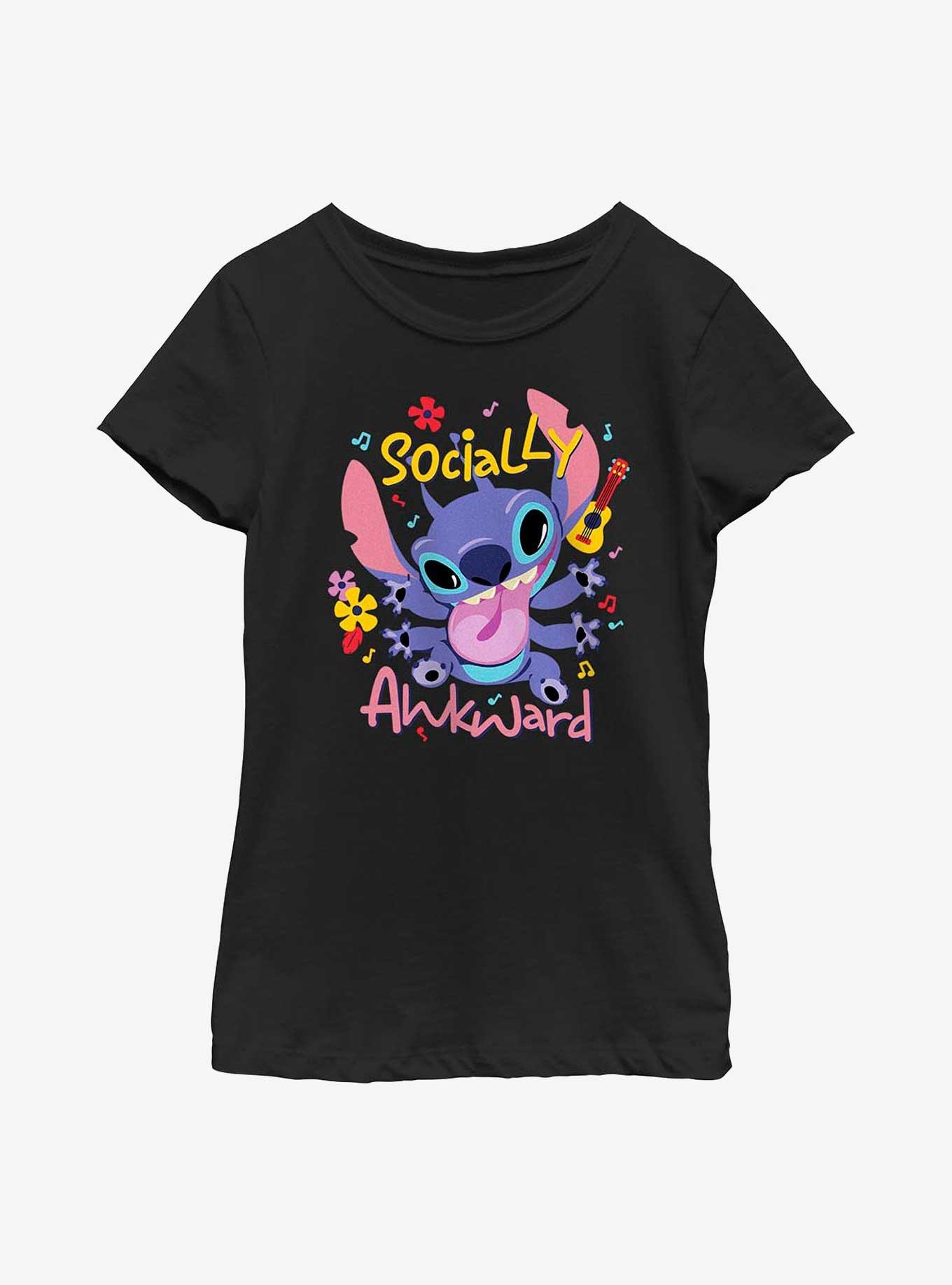 Disney Lilo & Stitch Socially Awkward Youth Girls T-Shirt, , hi-res