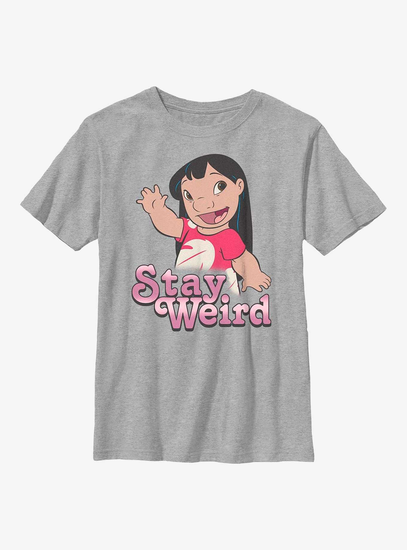 Disney Lilo & Stitch Stay Weird Lilo Youth T-Shirt, ATH HTR, hi-res