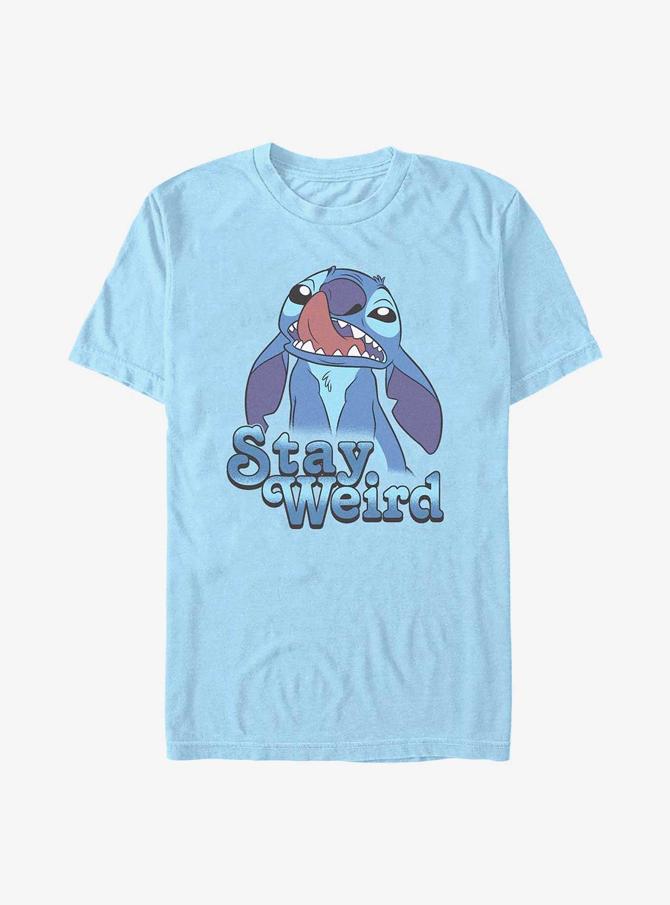 Disney Lilo & Stitch Stay Weird T-Shirt, LT BLUE, hi-res