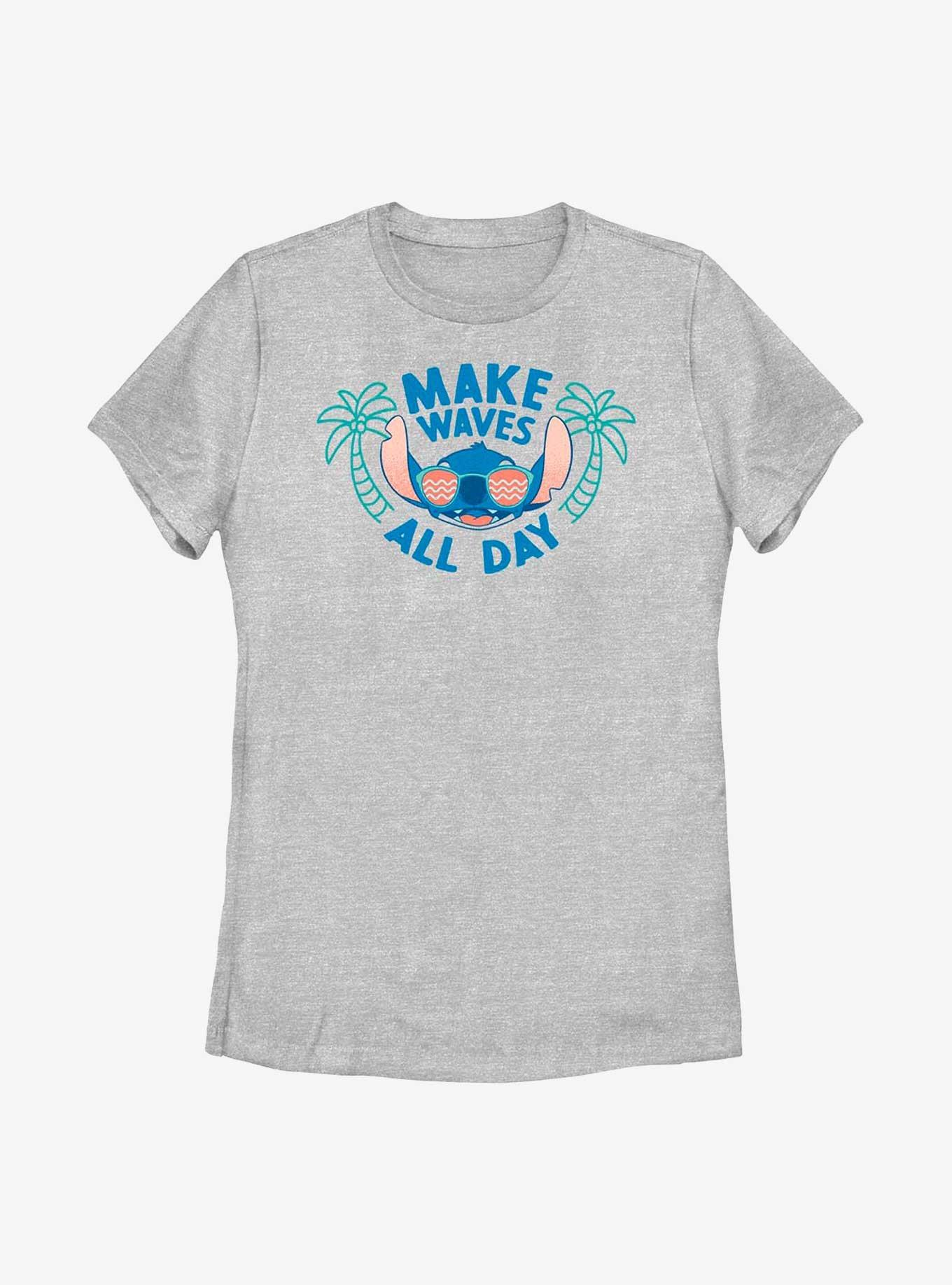 Disney Lilo & Stitch Make Waves All Day Womens T-Shirt, , hi-res