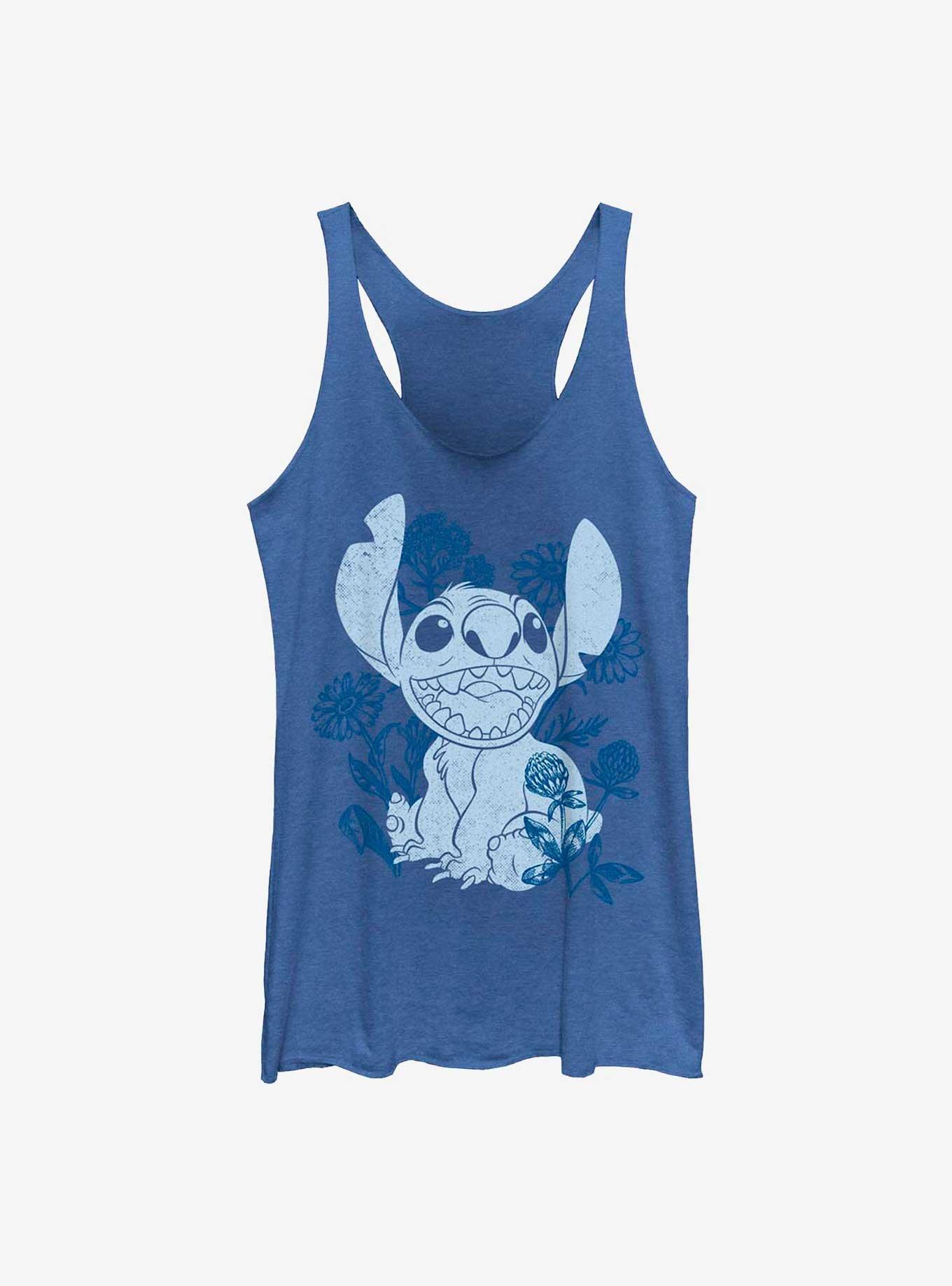 Disney Lilo & Stitch Floral Sketch Womens Tank Top, , hi-res