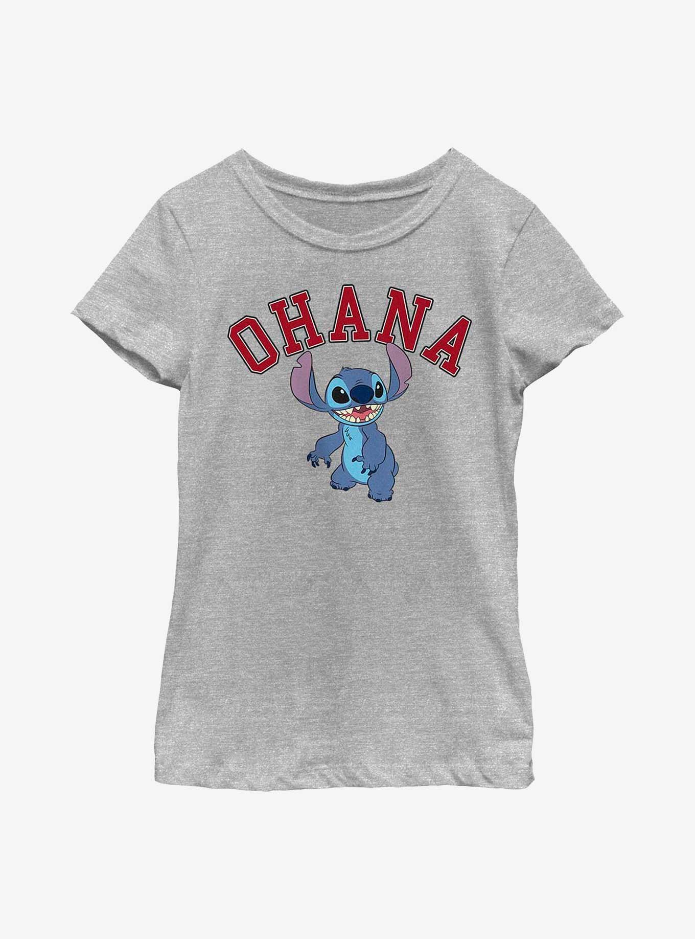 Disney Lilo & Stitch Ohana Collegiate Youth Girls T-Shirt, , hi-res