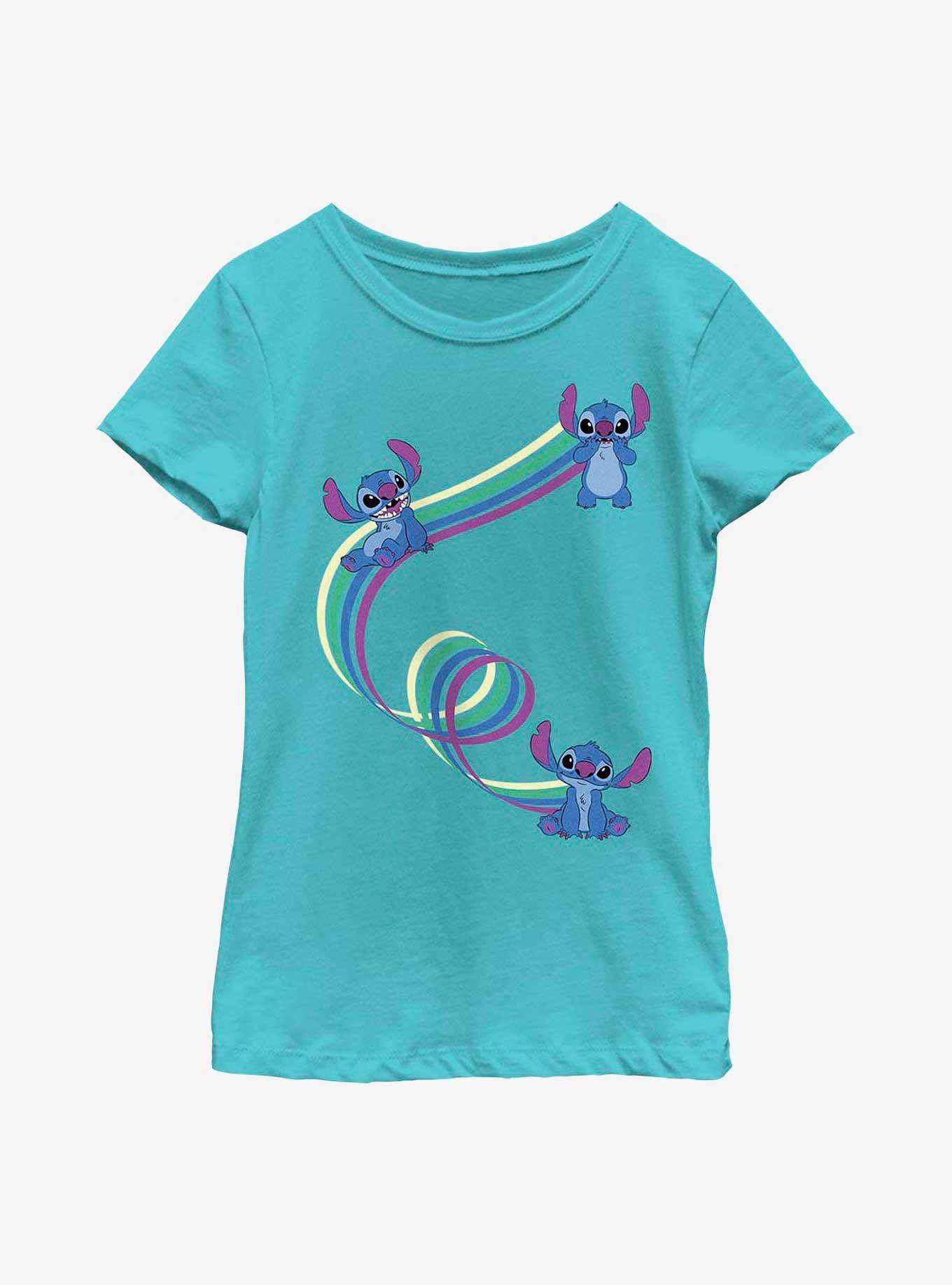 Disney Lilo & Stitch Ribbon Stitches Youth Girls T-Shirt, , hi-res