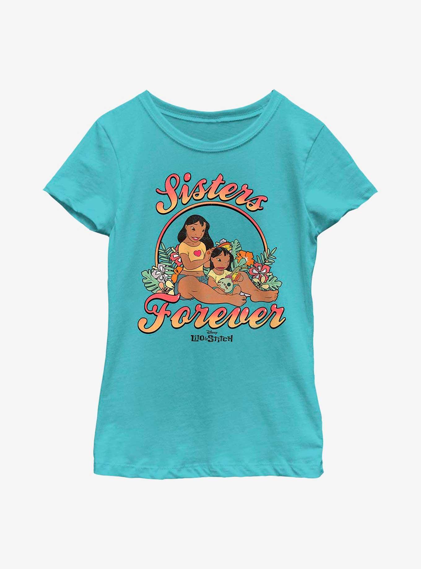Disney Lilo & Stitch Sisters Forever Youth Girls T-Shirt, , hi-res