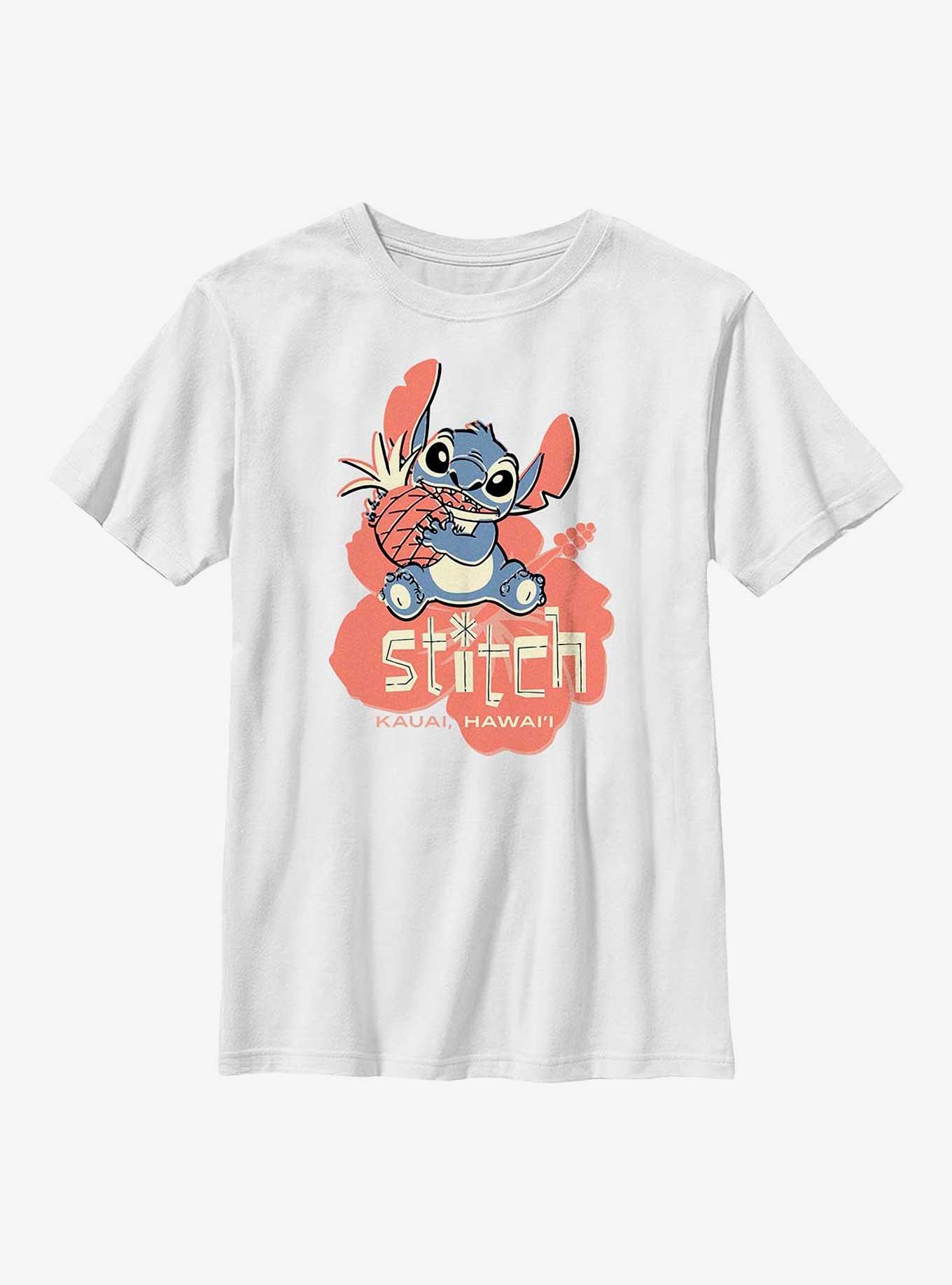 Disney Lilo & Stitch With Pineapple Youth T-Shirt, , hi-res