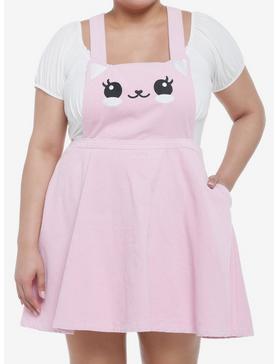 Kitty Cat Pink Corduroy Skirtall Plus Size, , hi-res